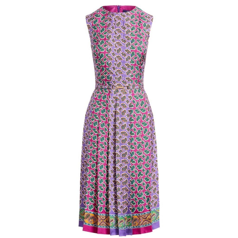 Ralph Lauren Collection
Harlan pleated sleeveless dress US:4